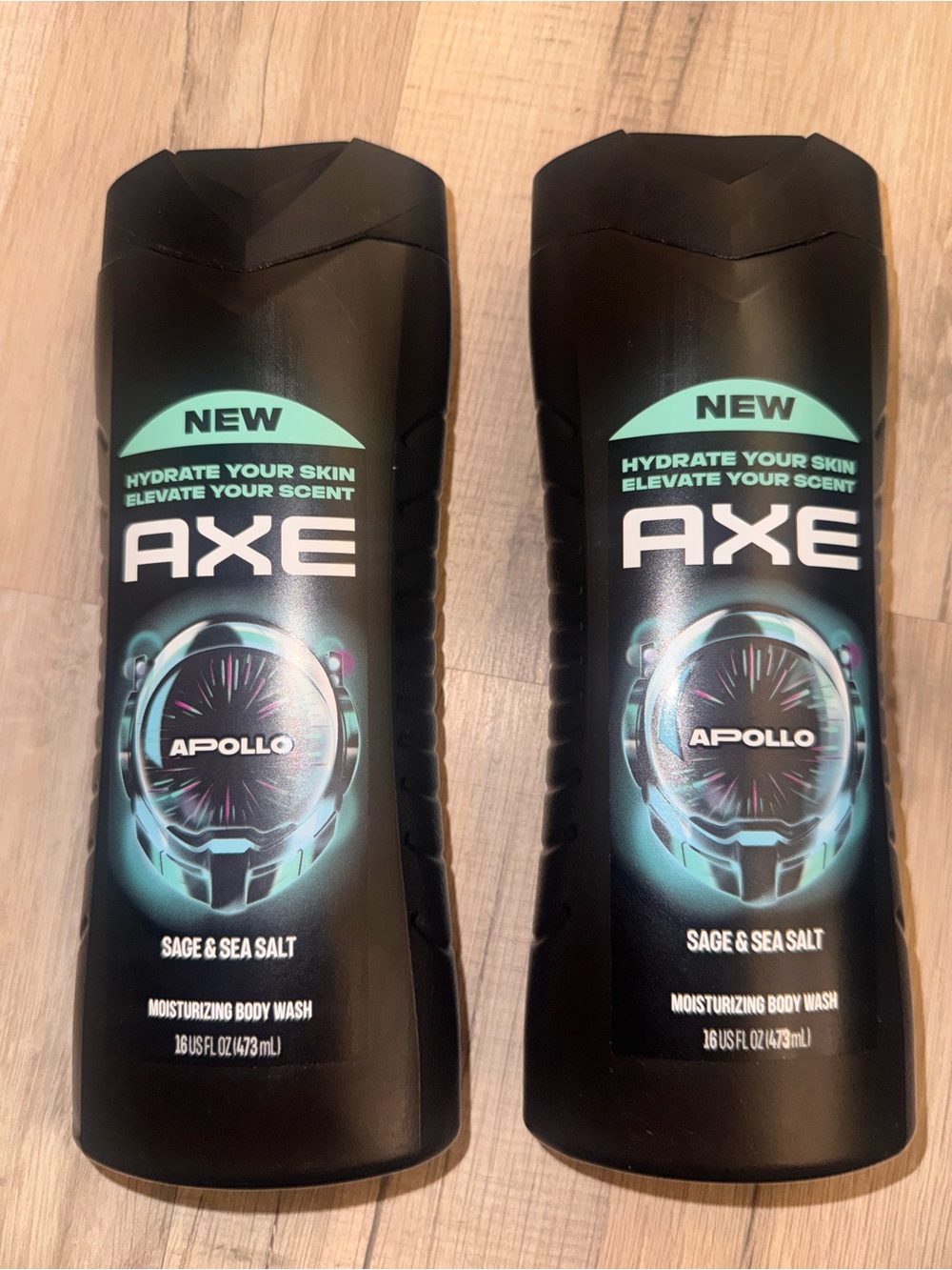 AXE Apollo Sage & Sea Salt Moisturizing Body Wash — Black
